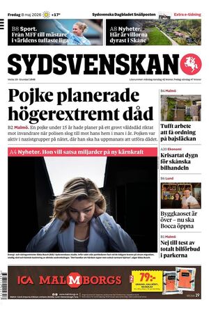 Förstasida Sydsvenskan Malmö