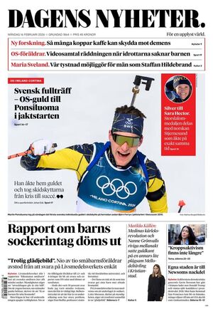 Förstasida Dagens Nyheter