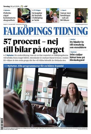 Förstasida Falköpings Tidning