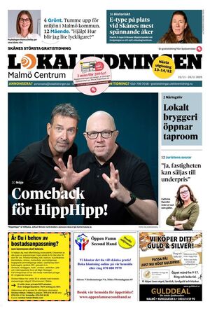 Förstasida Lokaltidningen Malmö Centrum