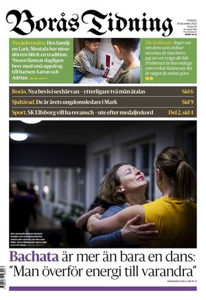Förstasida Borås Tidning