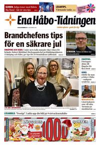 Förstasida Ena Håbo-tidningen