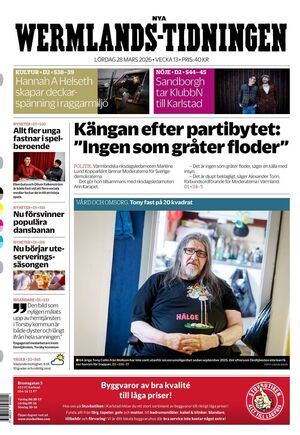 Förstasida Nya Wermlands-Tidningen