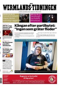 Förstasida Nya Wermlands-Tidningen