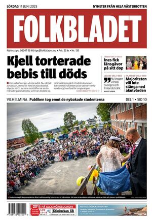 Förstasida Folkbladet Västerbotten