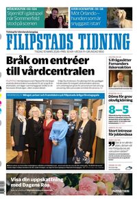 Förstasida Filipstads Tidning