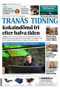Förstasida Tranås Tidning