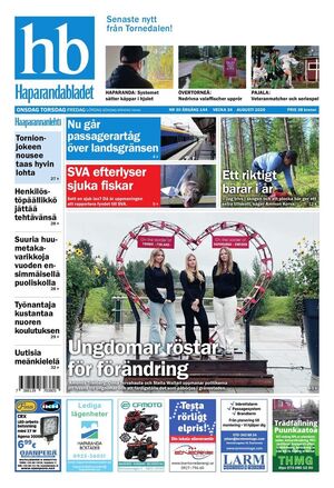 Förstasida Haparandabladet