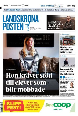 Förstasida Landskrona Posten