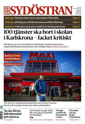 Förstasida Sydöstran