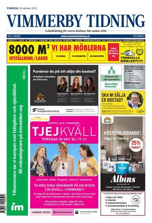 Förstasida Vimmerby Tidning