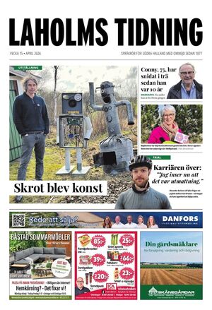 Förstasida Laholms Tidning