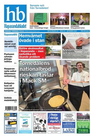 Förstasida Haparandabladet