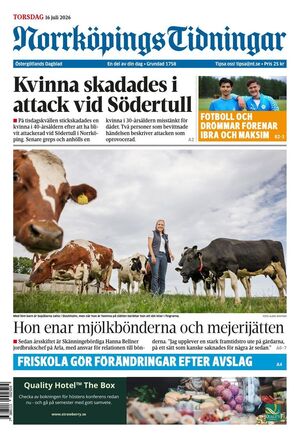 Förstasida Norrköpings Tidningar