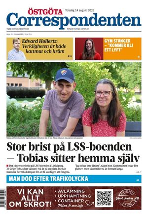 Förstasida Östgöta Correspondenten