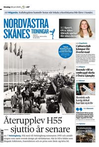 Förstasida Nordvästra Skånes Tidningar