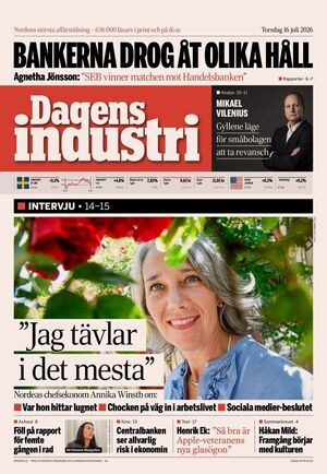 Förstasida Dagens industri