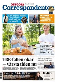 Förstasida Östgöta Correspondenten