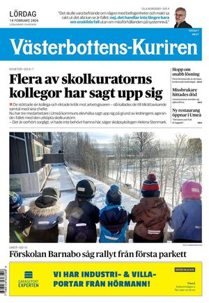 Förstasida Västerbottens-Kuriren
