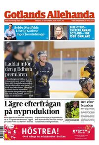 Förstasida Gotlands Allehanda