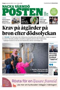 Förstasida Nacka Värmdö Posten Nacka