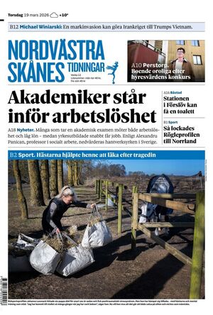 Förstasida Nordvästra Skånes Tidningar