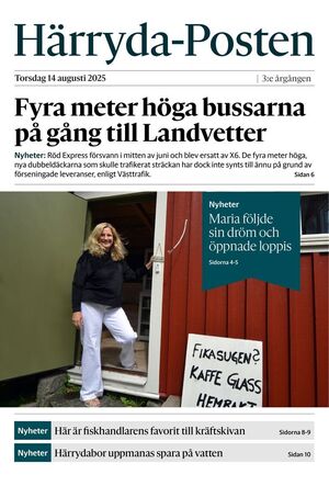 Förstasida Härryda-Posten