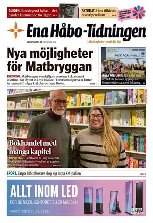 Förstasida Ena Håbo-tidningen