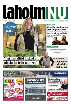 Förstasida Laholms Tidning