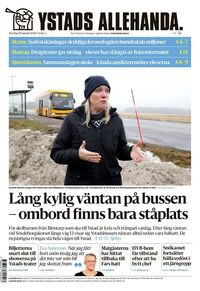 Förstasida Ystads Allehanda