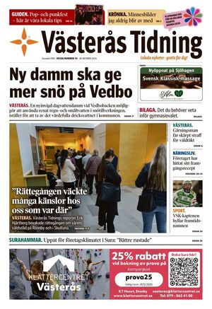 Förstasida Västerås Tidning