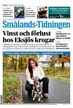 Förstasida Smålands-Tidningen
