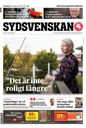 Förstasida Sydsvenskan Lund