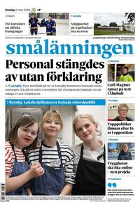 Förstasida Smålänningen