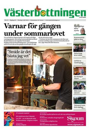 Förstasida Västerbottningen