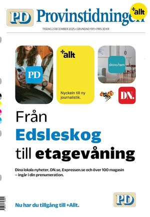 Förstasida Provinstidningen Dalsland