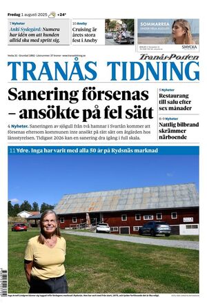 Förstasida Tranås Tidning