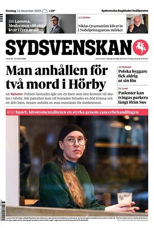 Förstasida Sydsvenskan Lund