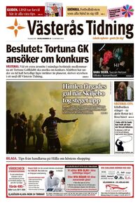 Förstasida Västerås Tidning