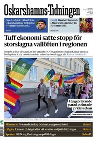Förstasida Oskarshamns-Tidningen