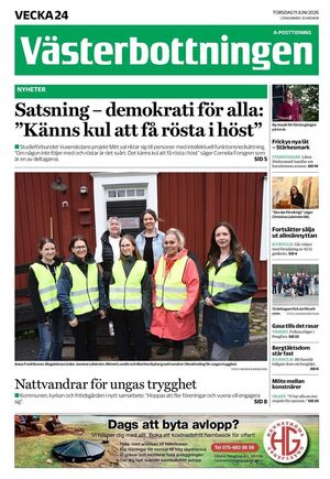 Förstasida Västerbottningen