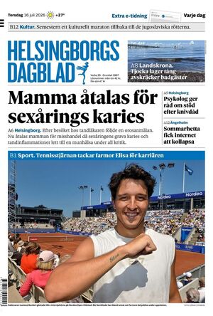 Förstasida Helsingborgs Dagblad