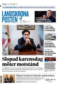 Förstasida Landskrona Posten