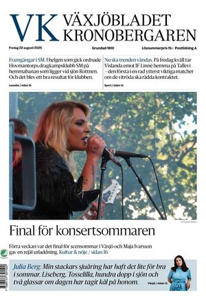 Förstasida Växjöbladet Kronobergaren