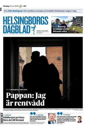Förstasida Helsingborgs Dagblad