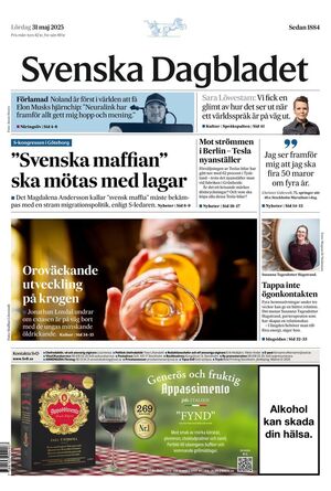 Förstasida Svenska Dagbladet