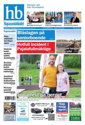 Förstasida Haparandabladet