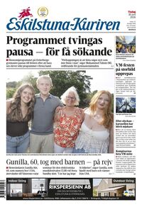 Förstasida Eskilstuna-Kuriren
