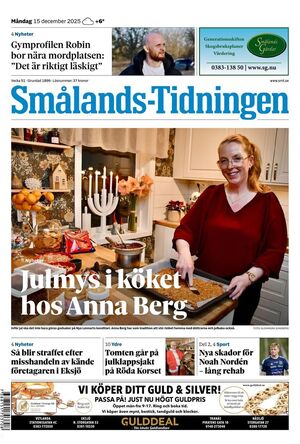 Förstasida Smålands-Tidningen