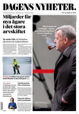 Förstasida Dagens Nyheter